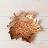 Bronze Tone Leaf Trays