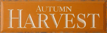 CARVED SIGN - AUTUMN HARVEST