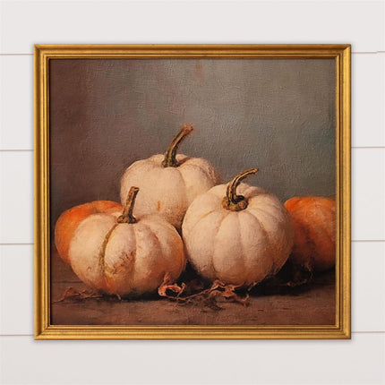 Gold Framed Print - Pumpkin Still Life