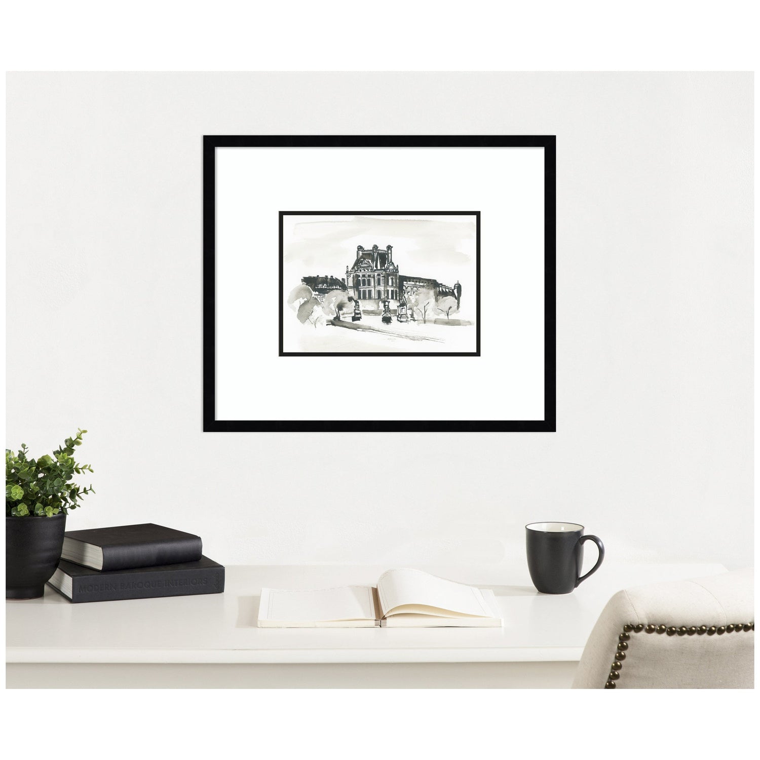 Postcard Paris by Teju Reval Framed Wall Art Print