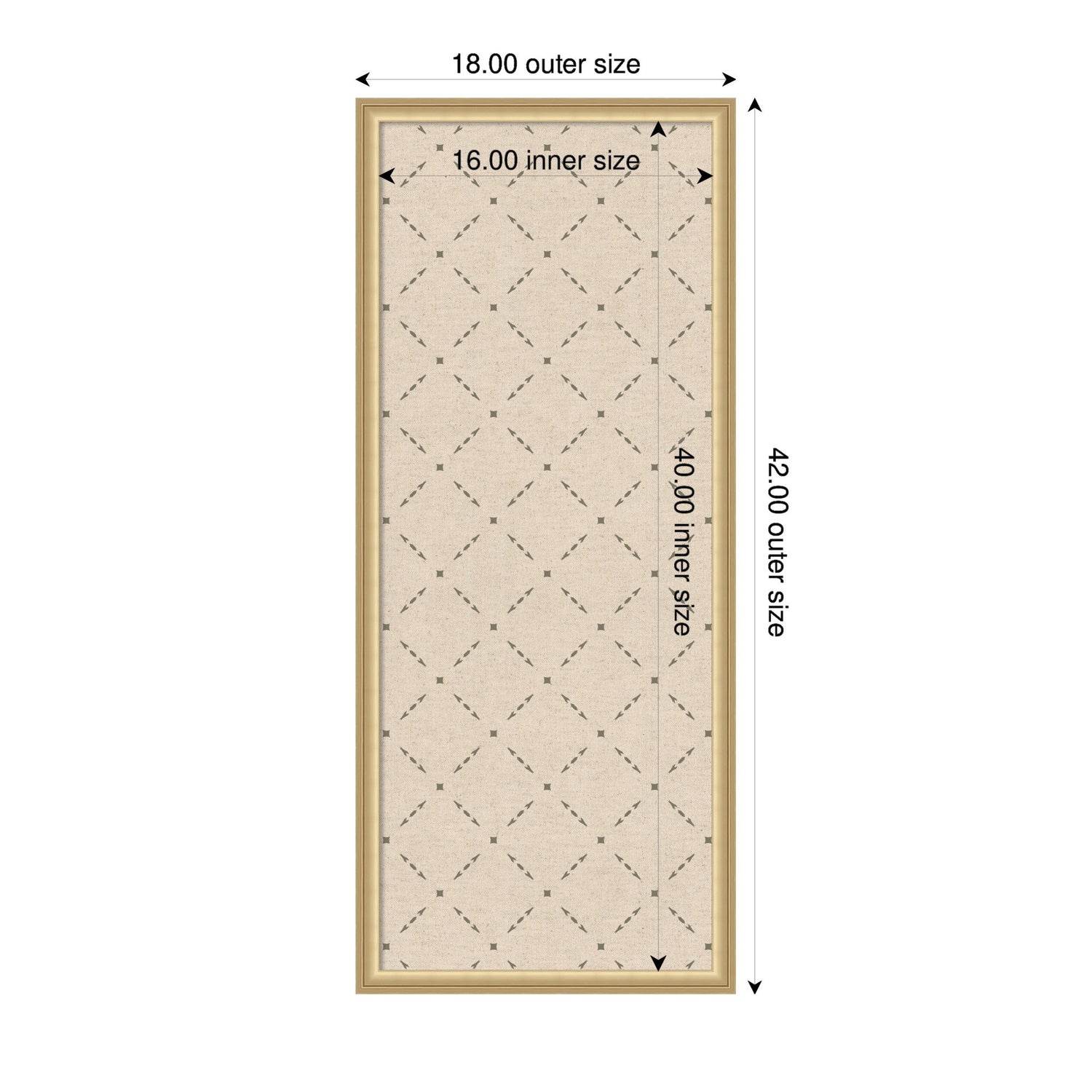 Pinboard Green Lattice Print