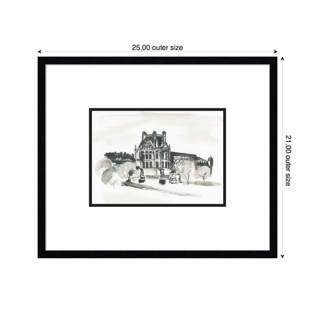 Postcard Paris by Teju Reval Framed Wall Art Print