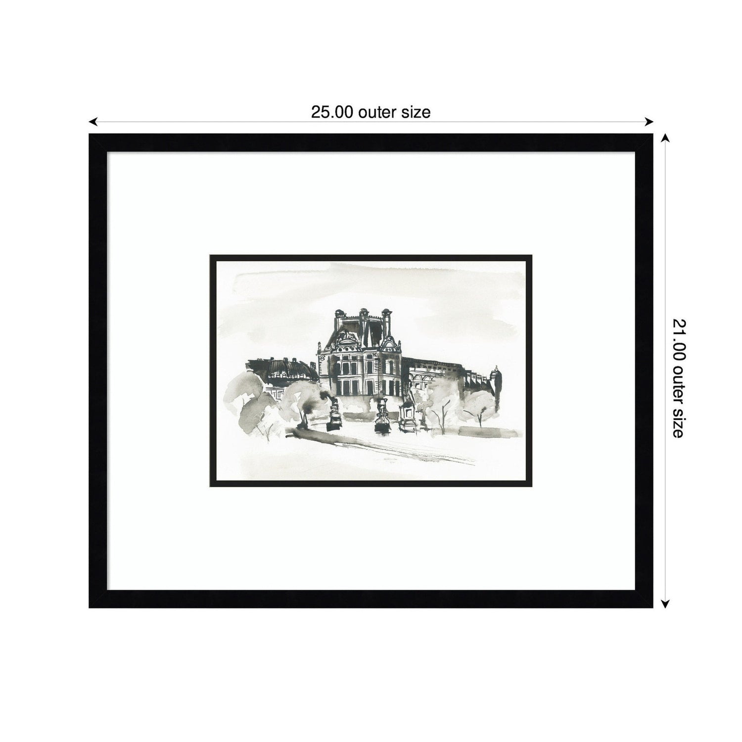 Postcard Paris by Teju Reval Framed Wall Art Print