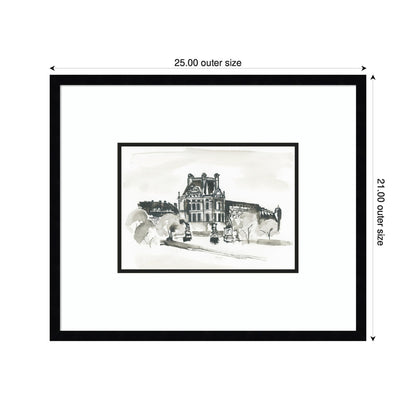 Postcard Paris by Teju Reval Framed Wall Art Print