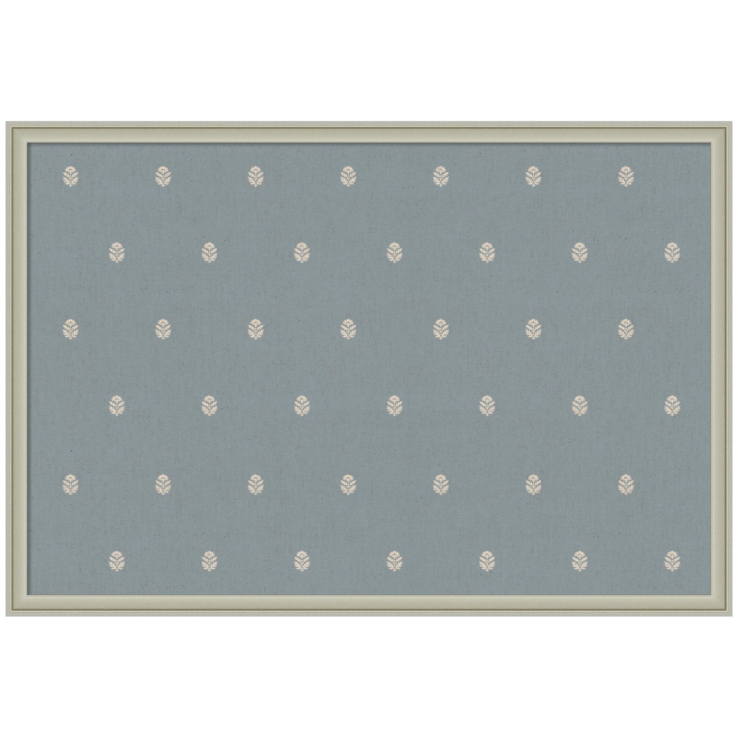 Pinboard Blue Botanical Block Print