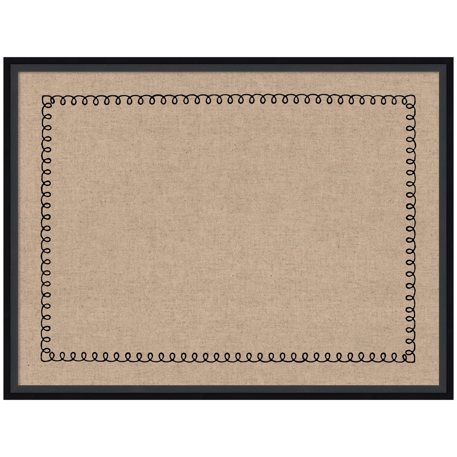 Pinboard Black Scallop Print