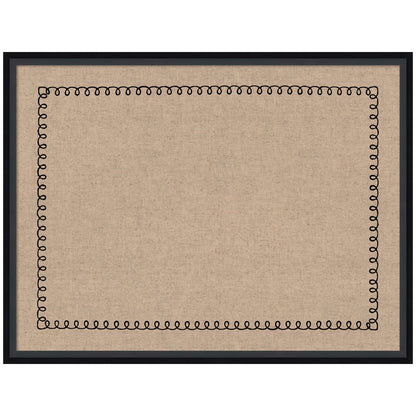 Pinboard Black Scallop Print