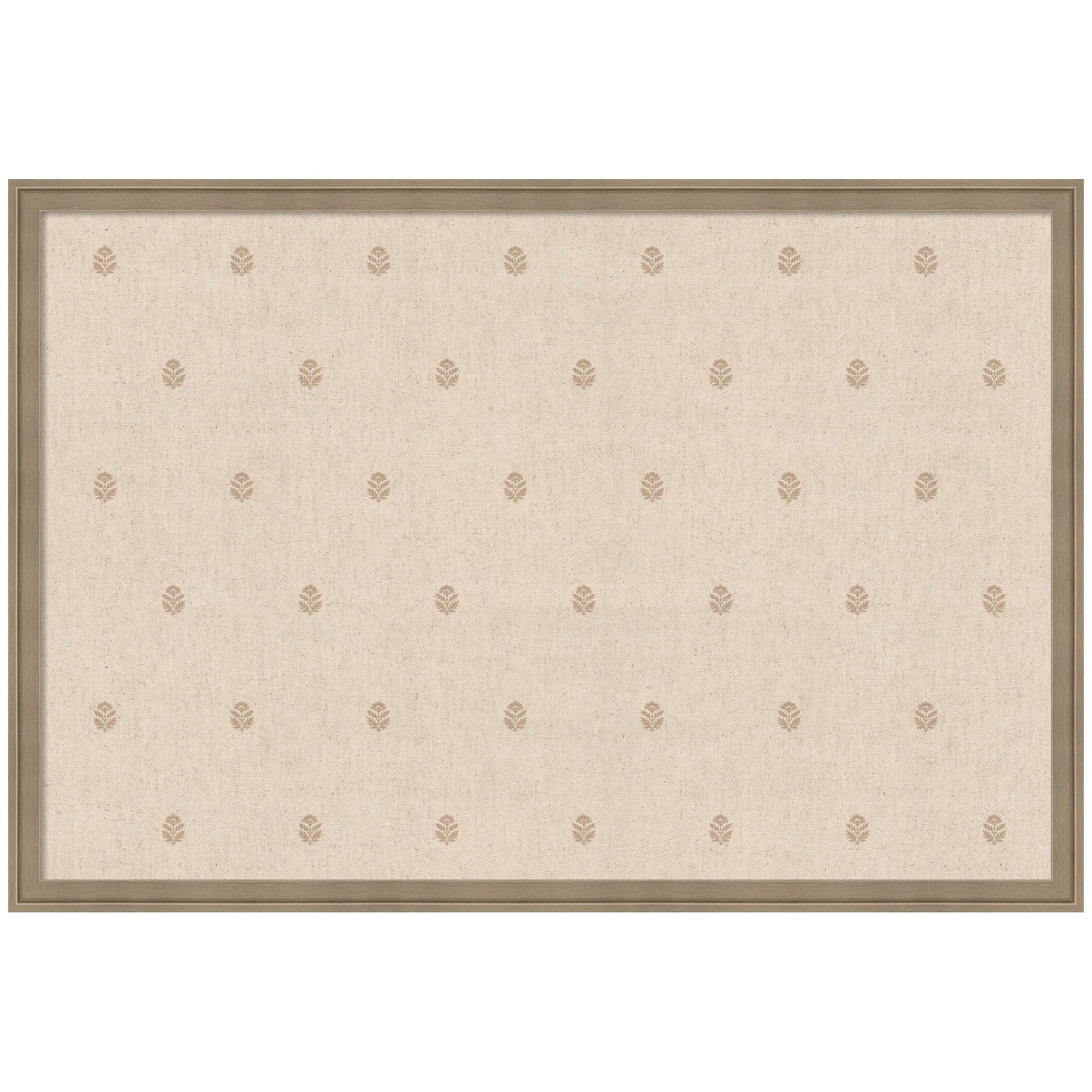 Pinboard Beige Botanical Block Print