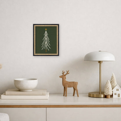 Minimalist Tree by Laura Moss Framed Mounted Canvas Wall Art Print