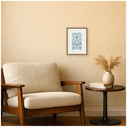VYD Hanukkah Garden by Vicky Yorke Framed Canvas Wall Art Print
