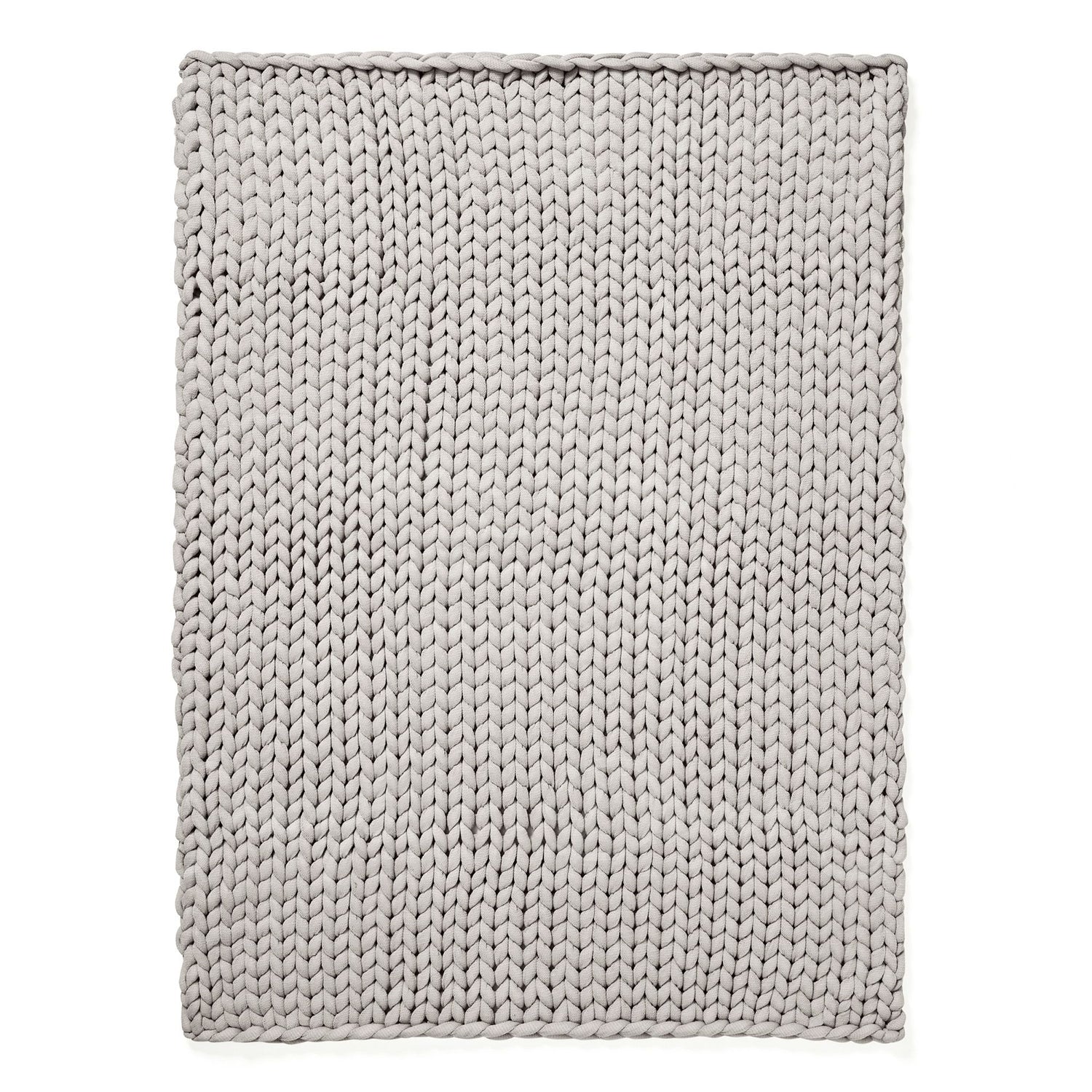Chunky Knit Throw- Grey