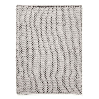 Chunky Knit Throw- Grey