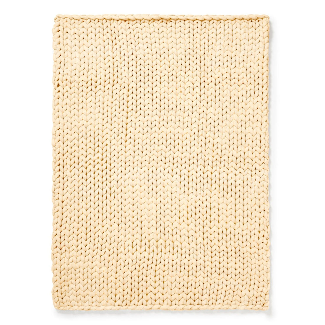 Chunky Knit Throw- Cream