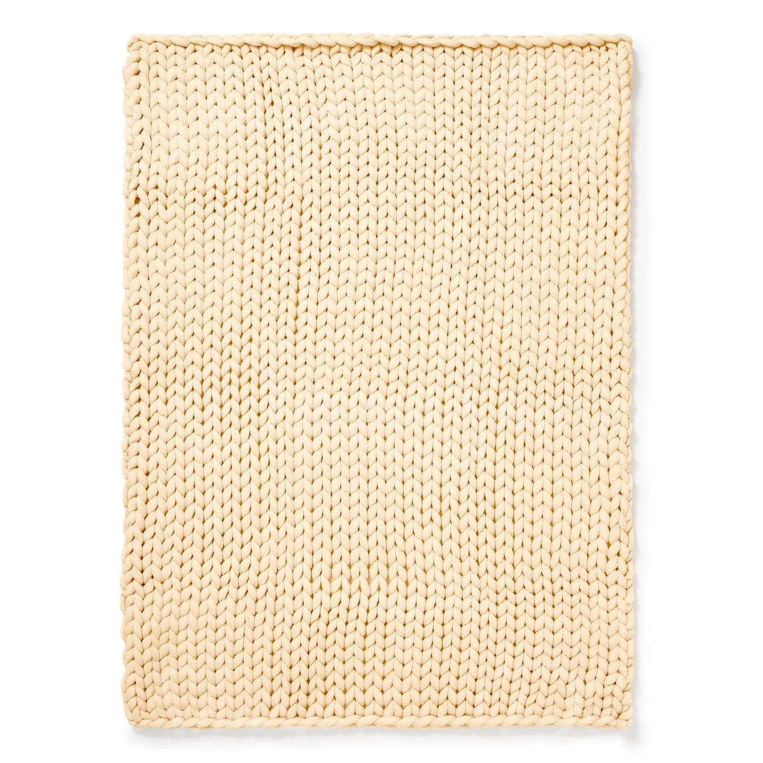Chunky Knit Throw- Cream