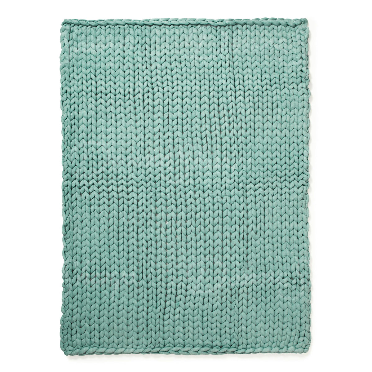 Chunky Knit Throw- Aqua