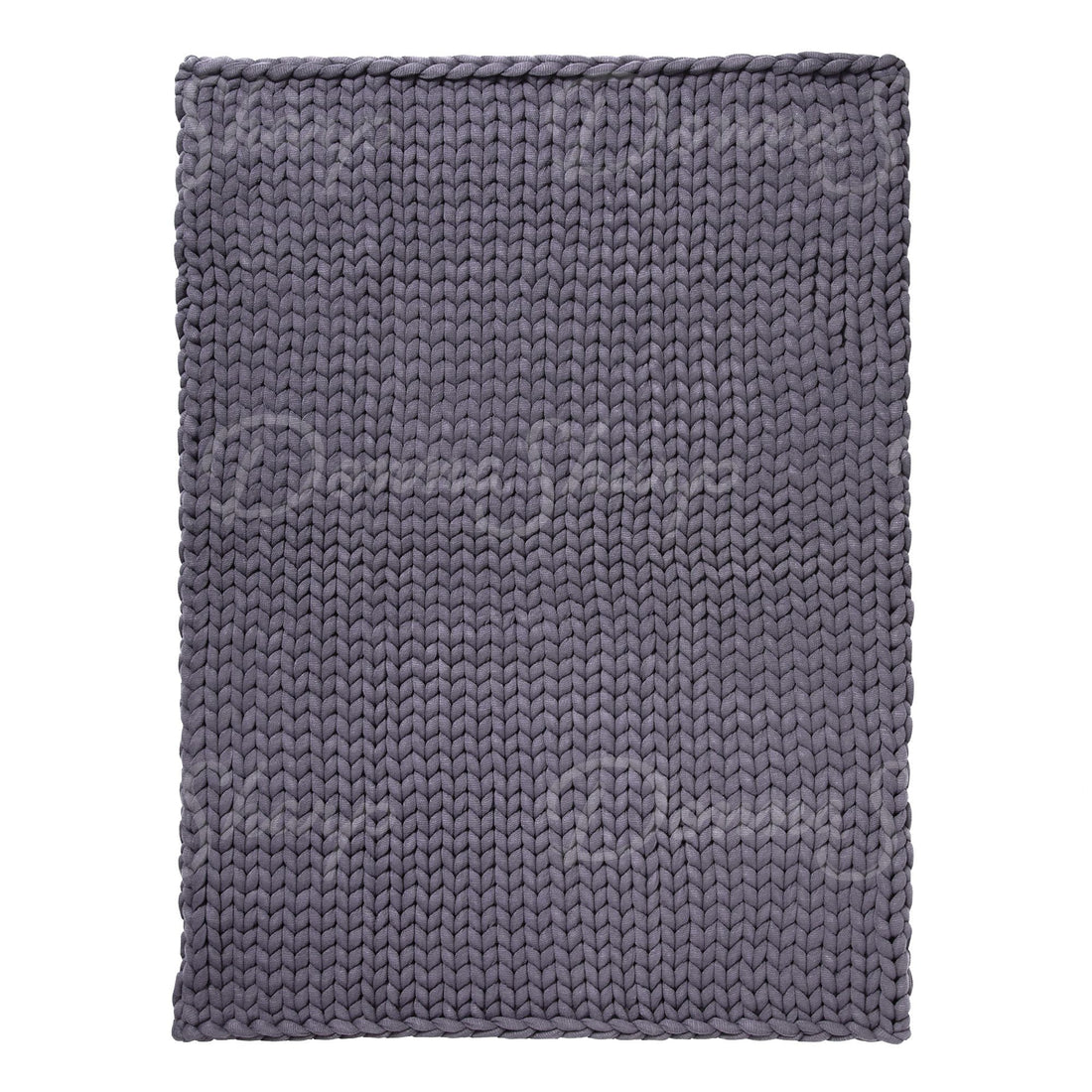 Chunky Knit Throw- Indigo