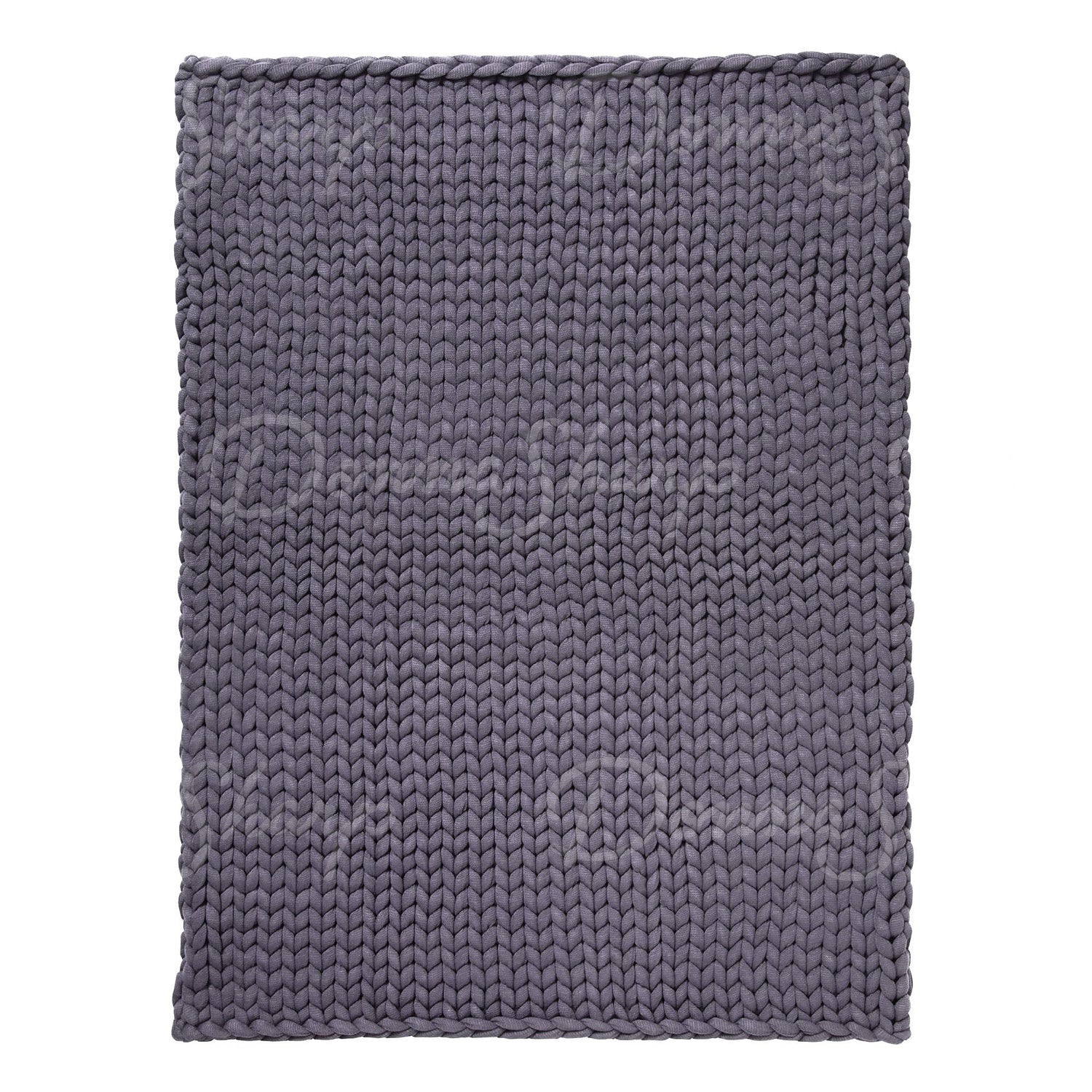 Chunky Knit Throw- Indigo