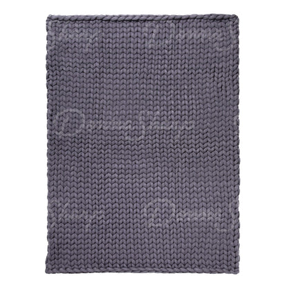 Chunky Knit Throw- Indigo