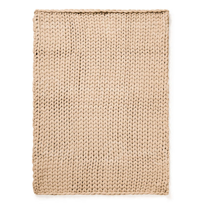Chunky Knit Throw- Taupe