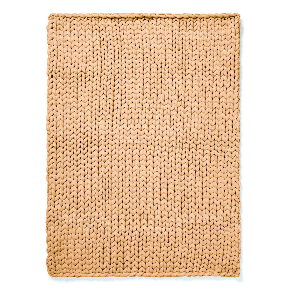 Chunky Knit Throw- Camel