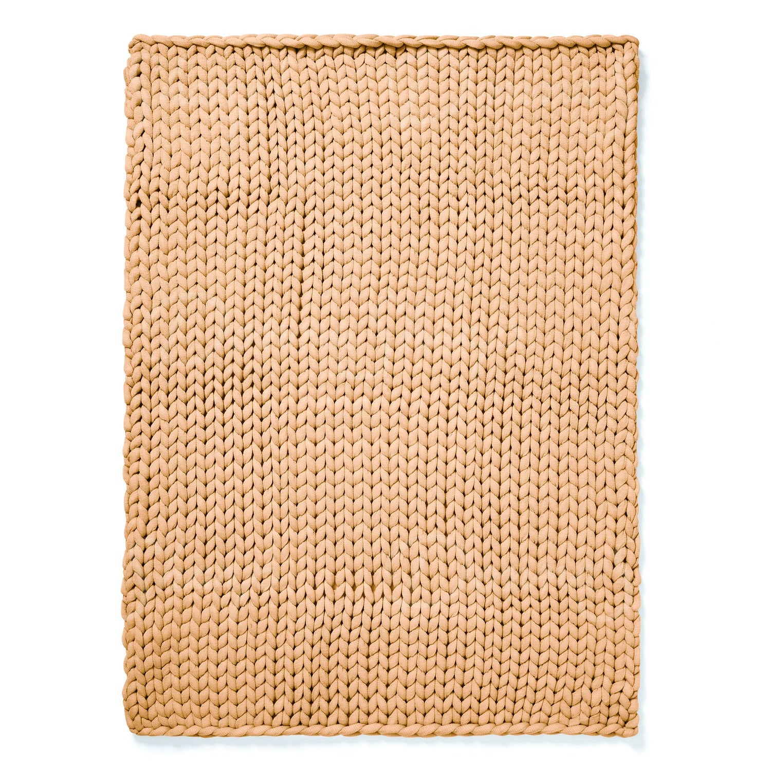 Chunky Knit Throw- Camel