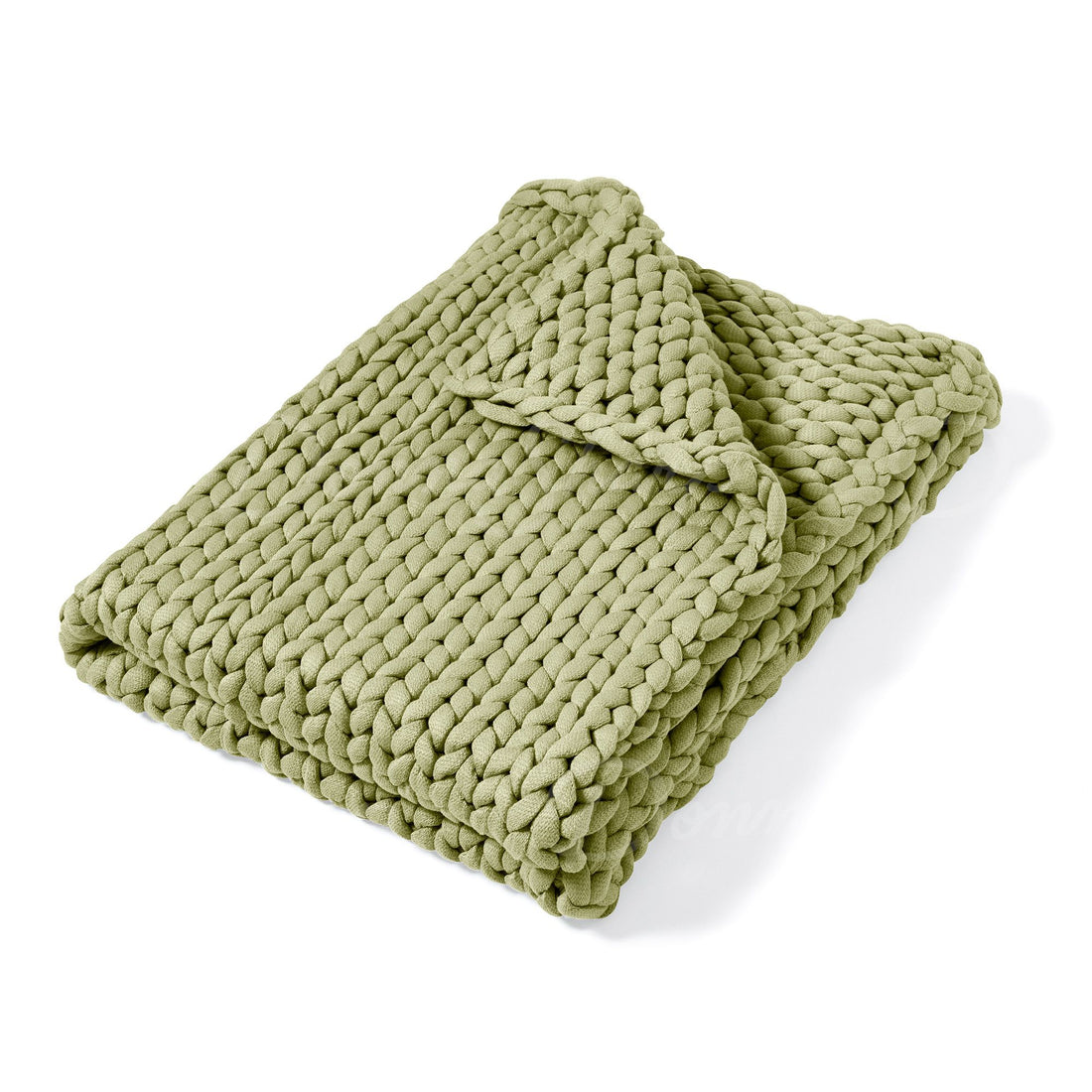 Chunky Knit Throw- Sage