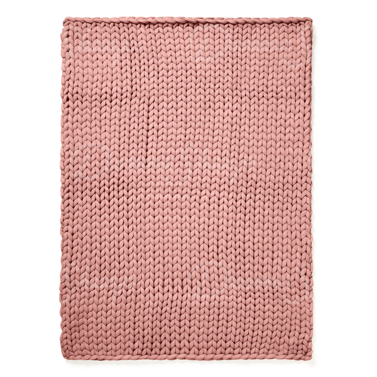 Chunky Knit Throw- Mauve