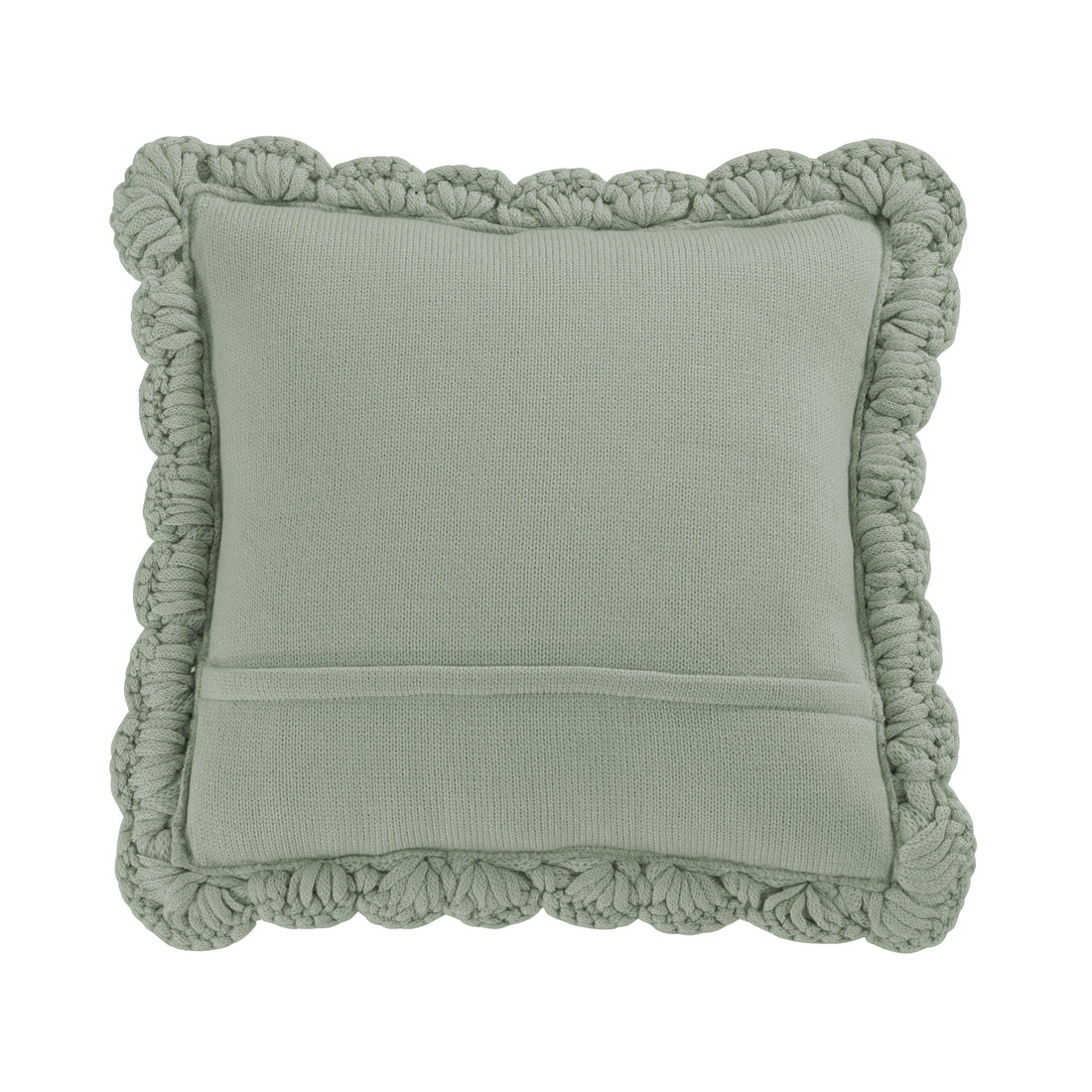 Chunky Knitted Decorative Pillow- Sage