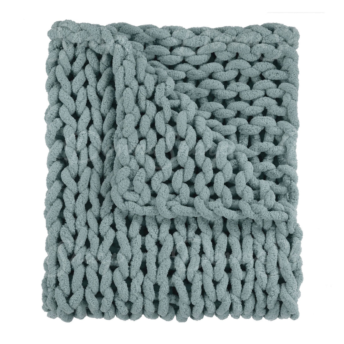 Chenille Knit Throw- Seaside