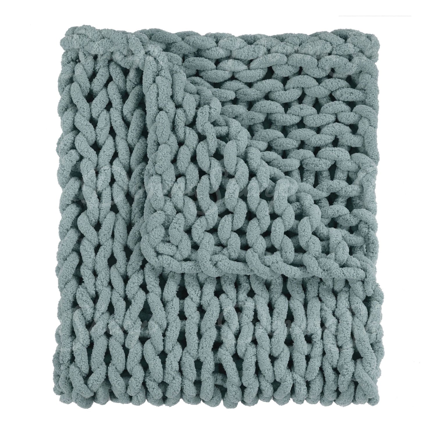 Chenille Knit Throw- Seaside