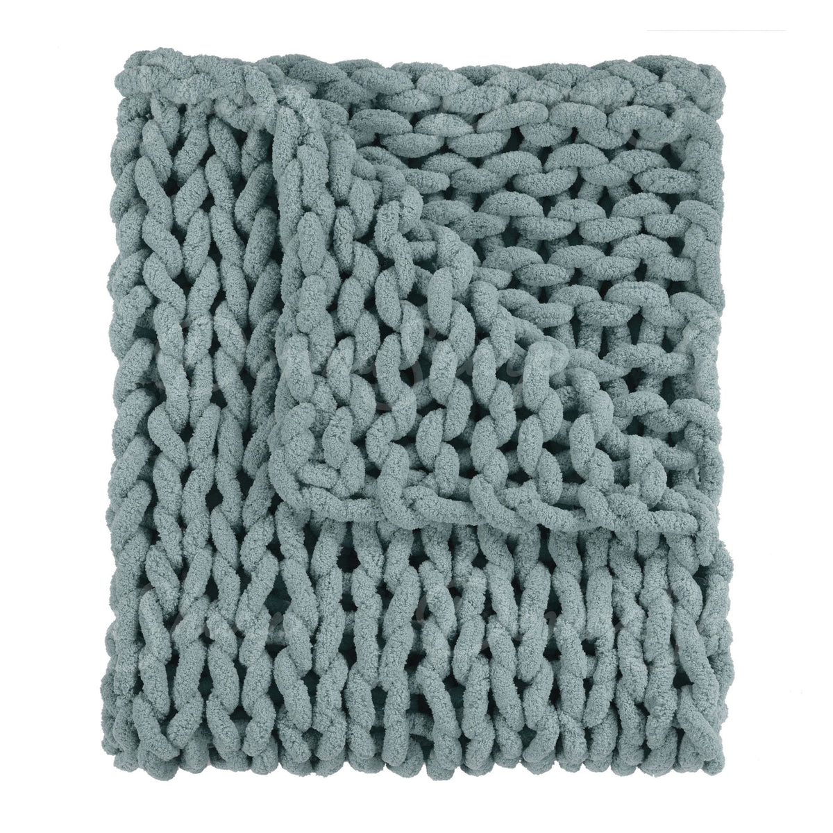 Chenille Knit Throw- Seaside