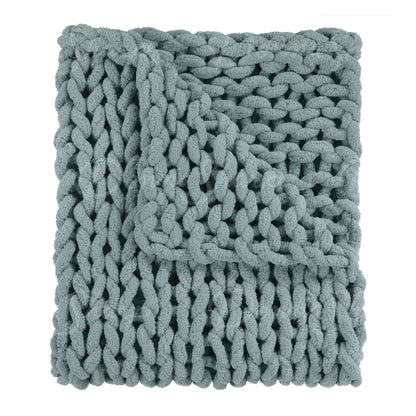 Chenille Knit Throw- Seaside