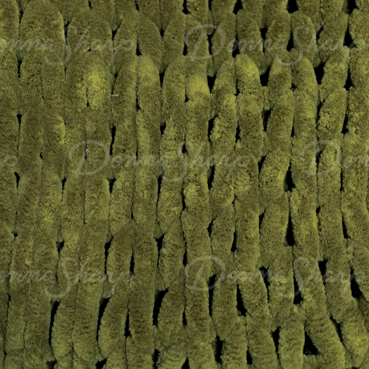 Chenille Knit Throw- Olive
