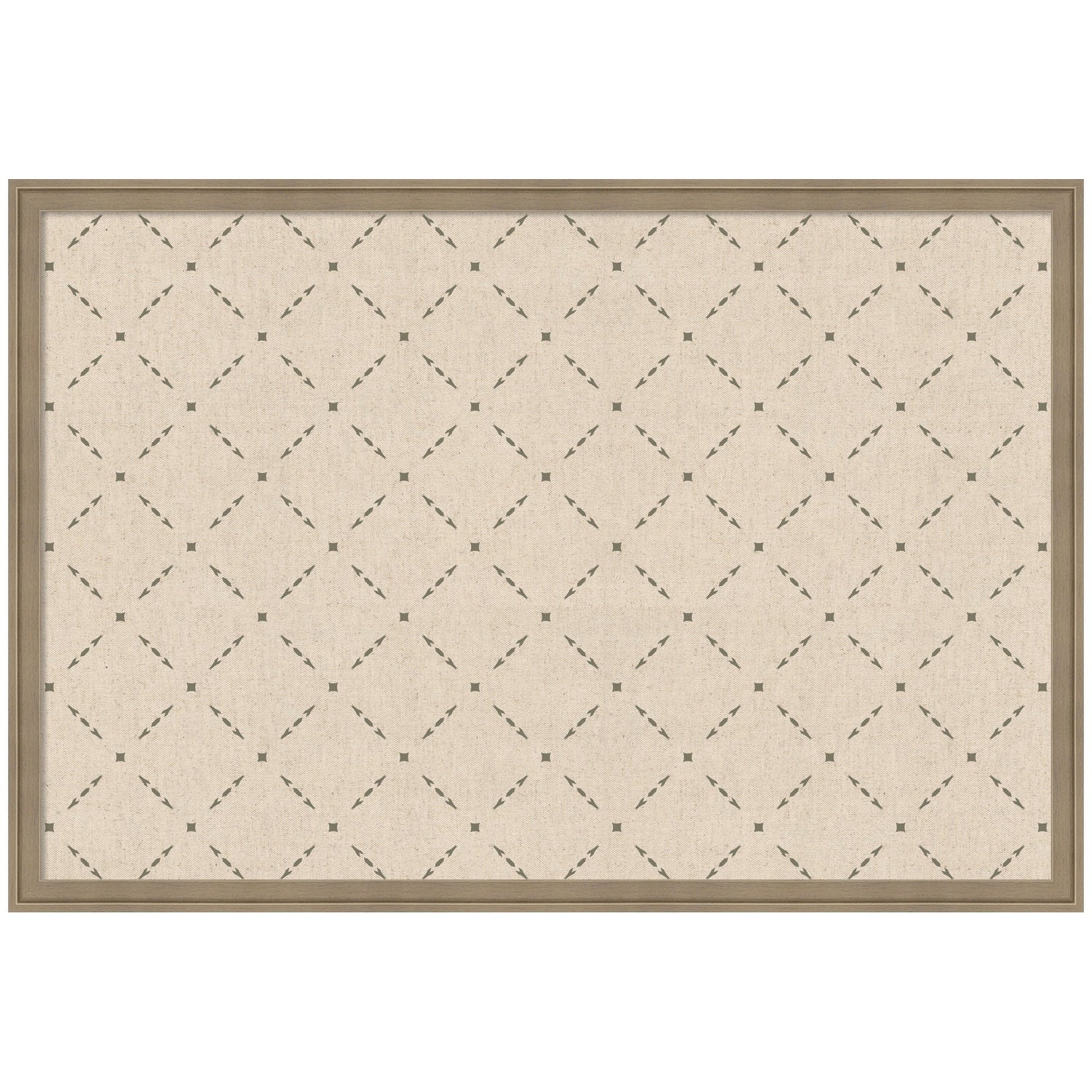 Pinboard Green Lattice Print