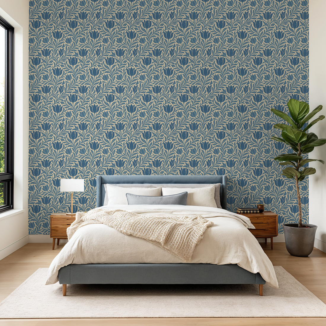 Blue Petals Wallpaper