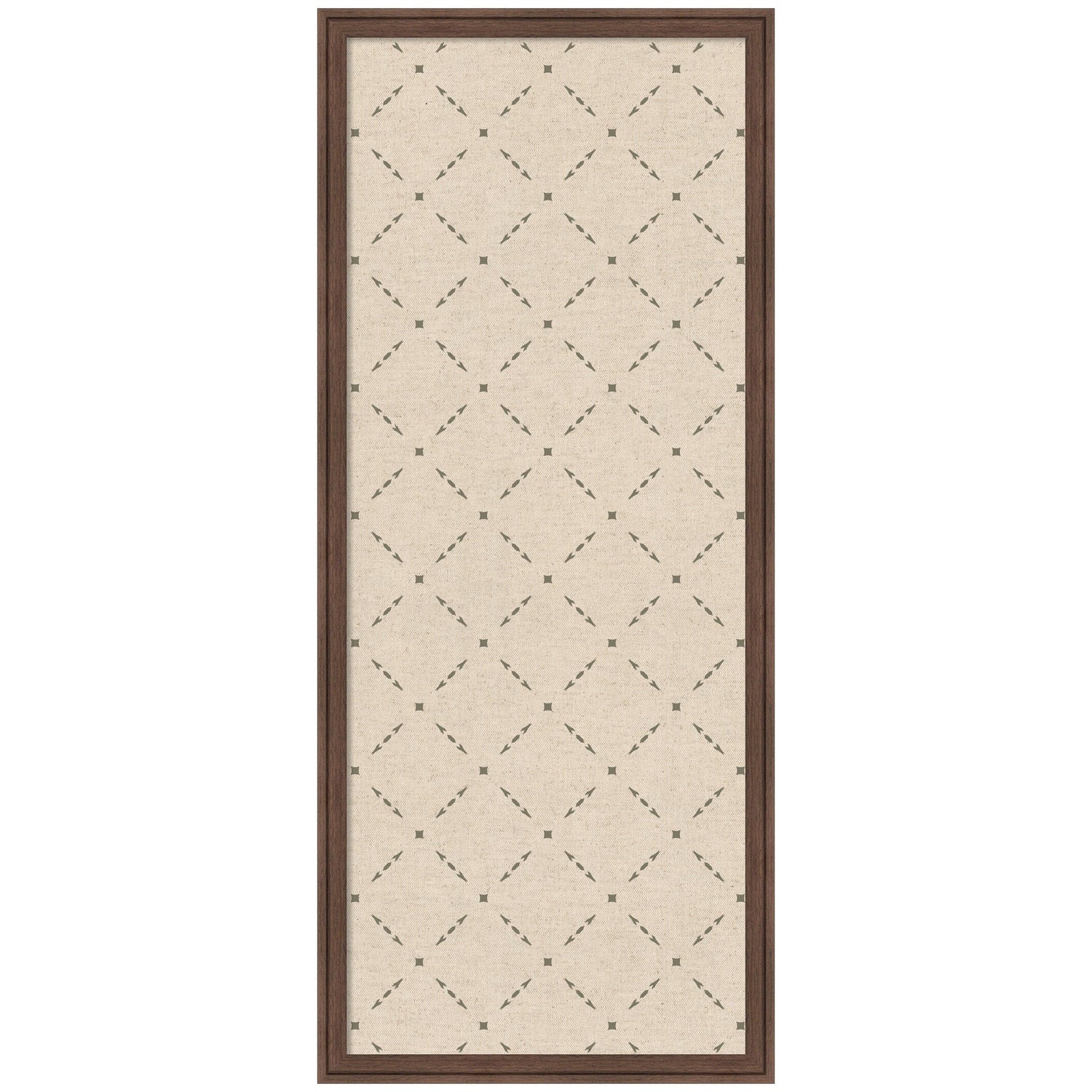 Pinboard Green Lattice Print