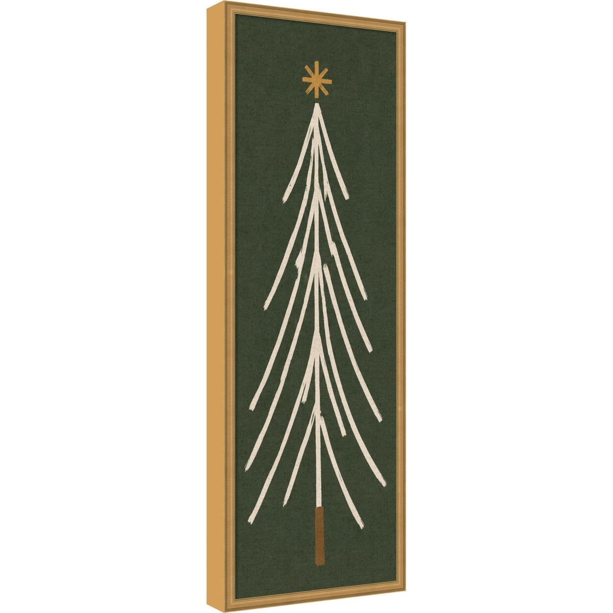 Framed Fabric Magnetic Board Minimalist Tree Panel Wall Organization