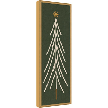 Framed Fabric Magnetic Board Minimalist Tree Panel Wall Organization