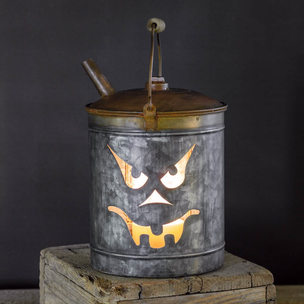 Jack-O'-Lantern Oil Can Luminary