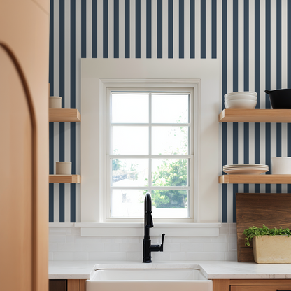 Landis Lane (Dark Blue) Wallpaper