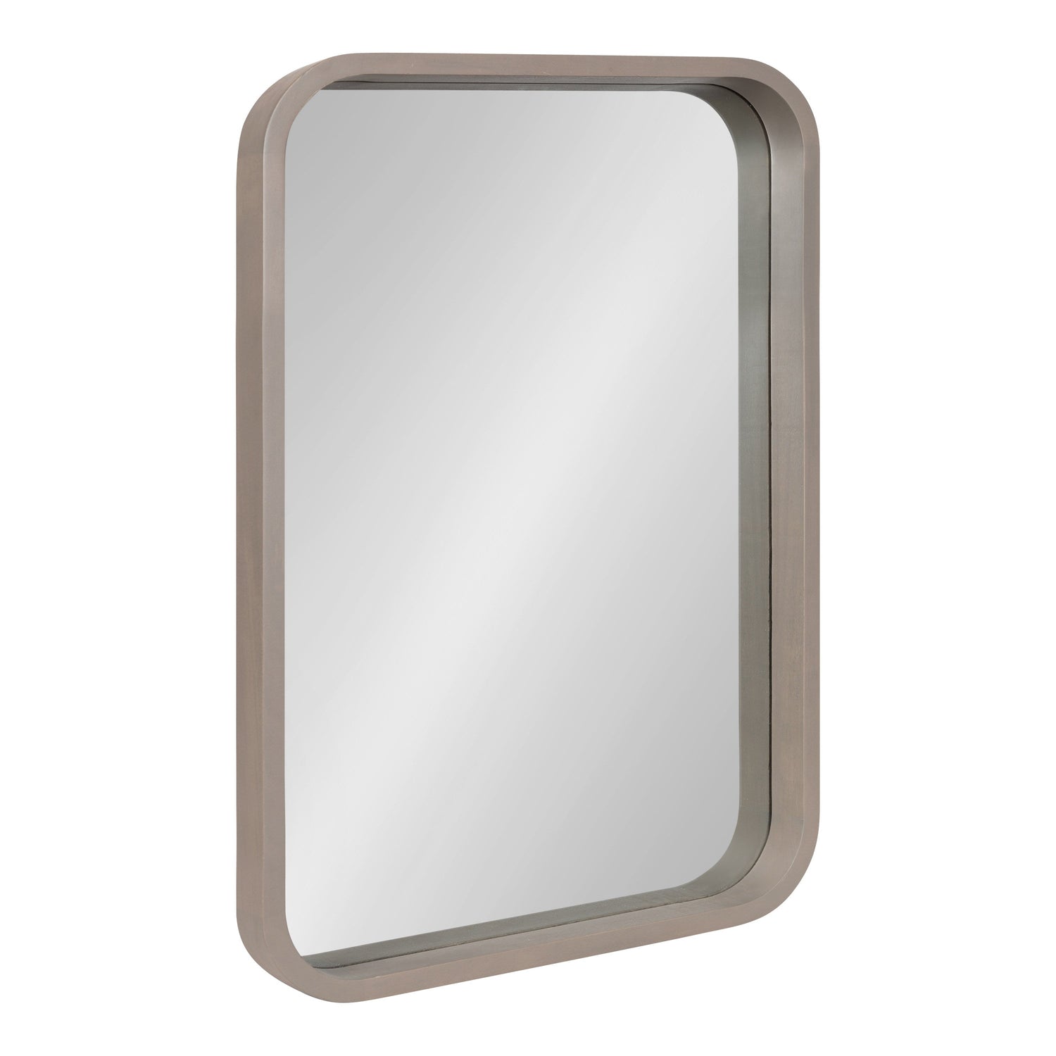 Hutton Wood Framed Radius Rectangle Mirror