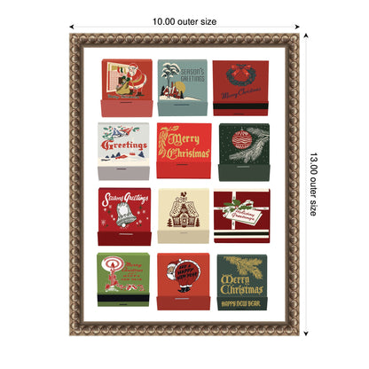 Christmas Matchbooks by Megan Ryan Framed Canvas Wall Art Print