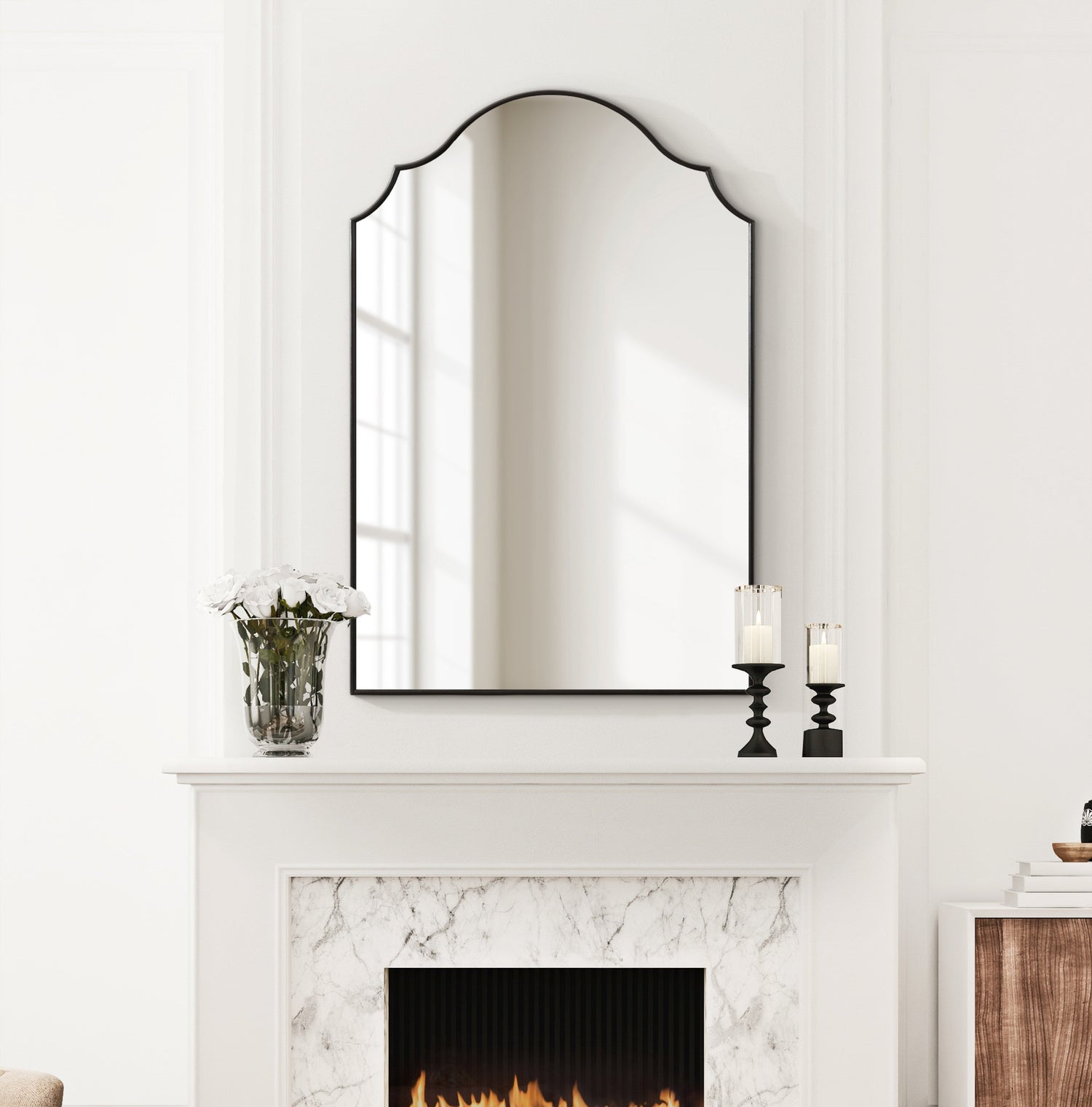 Leanna Framed Arch Wall Mirror