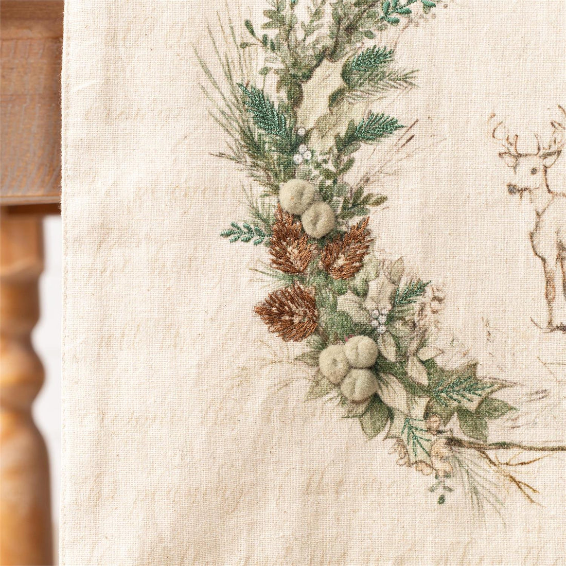 Reversible Table Runner - Holly And Ivy