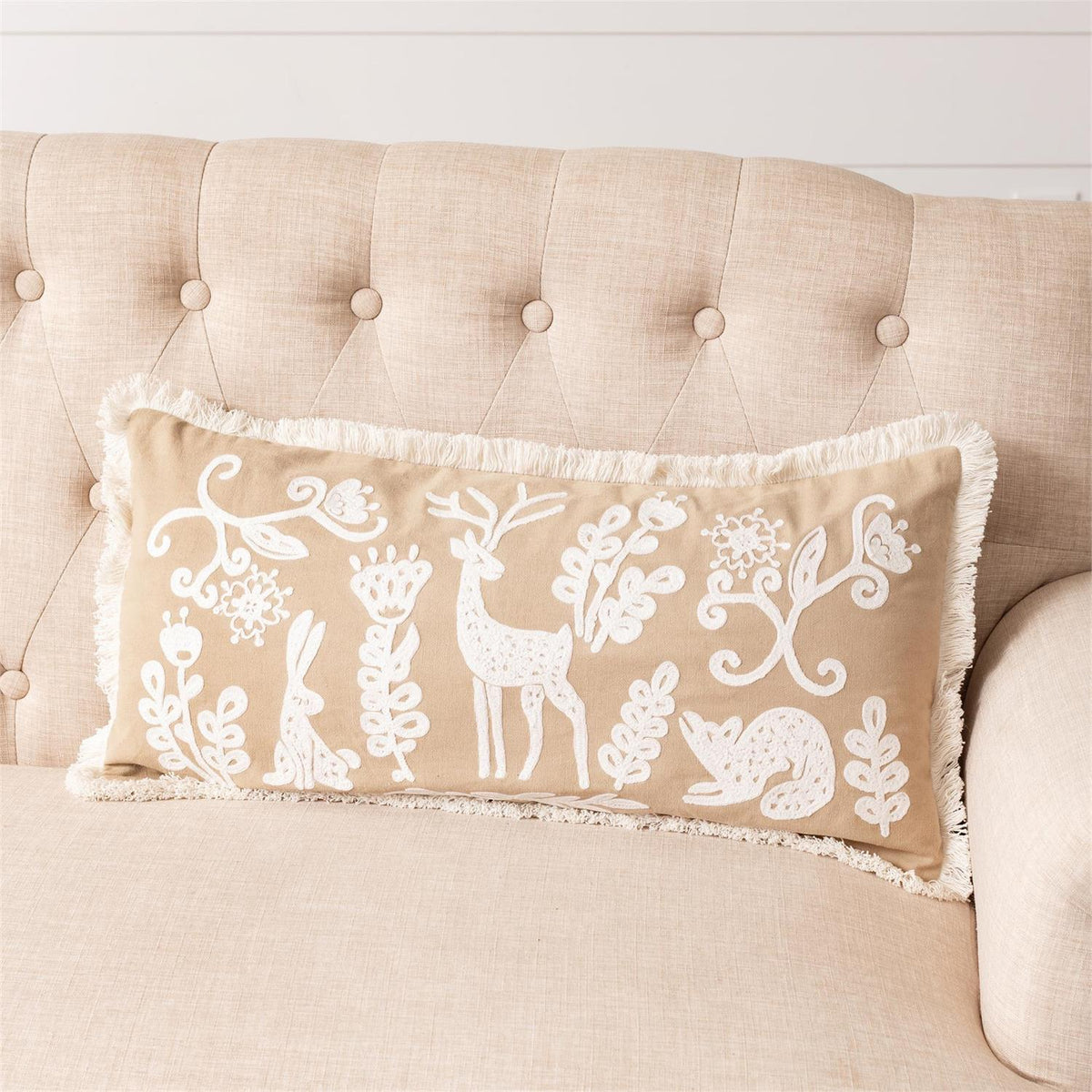 Lumbar Pillow - Folk Art Christmas