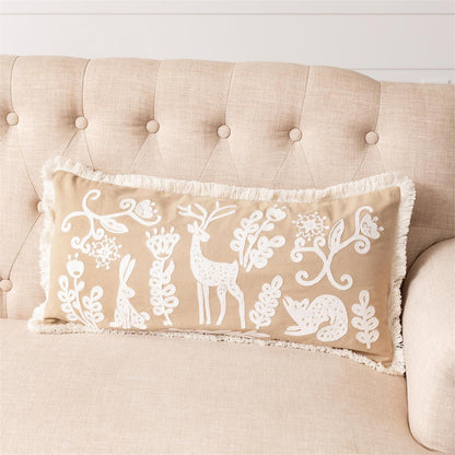 Lumbar Pillow - Folk Art Christmas