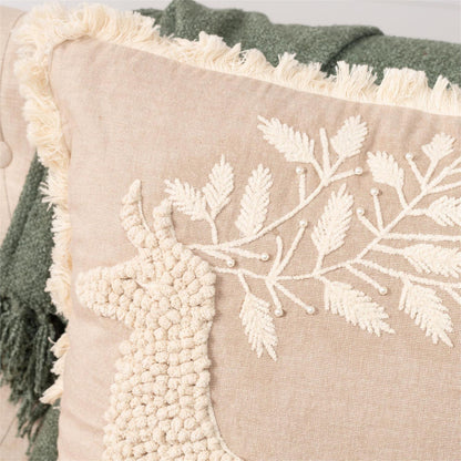 Pillow - Leaping Christmas Deer