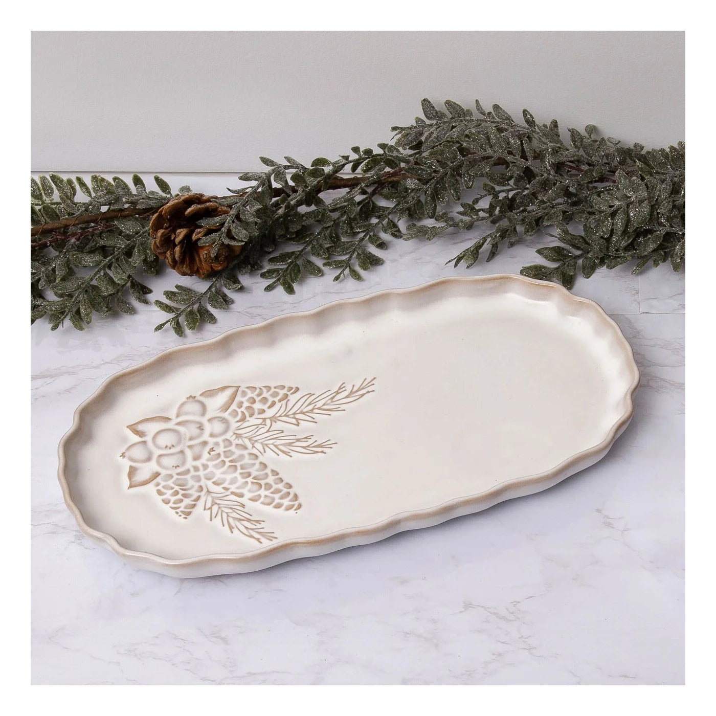 Serving Plate - Winter Woodland