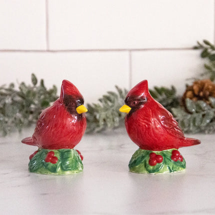 Salt and Pepper Shakers - Cardinal and Holly