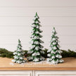 Snowy White Glitter Resin Trees